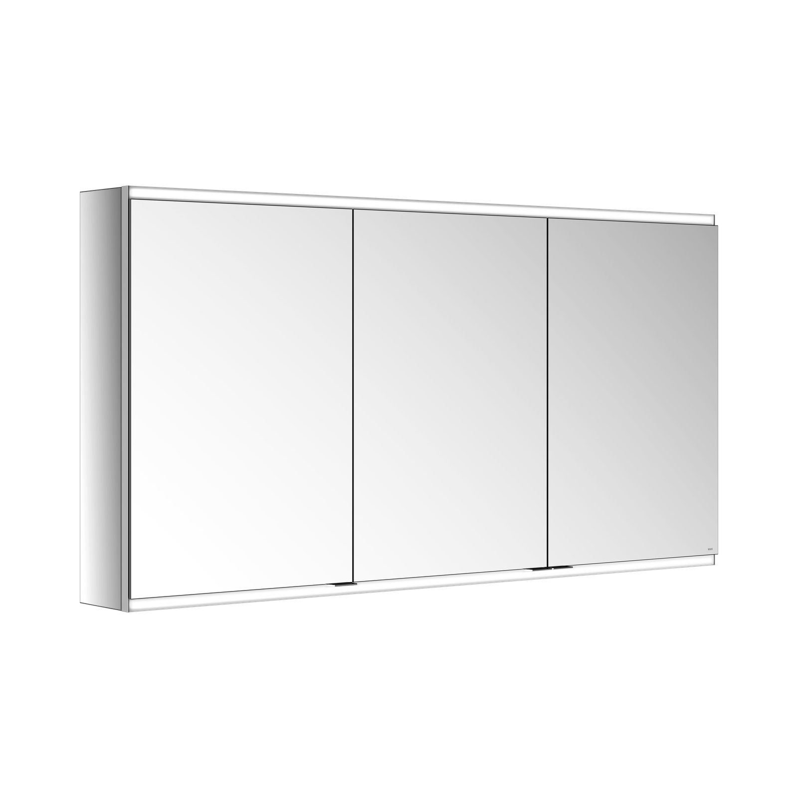 KEUCO Spiegelschrank Royal Modular 2.0 DALI 1400 x 700 x 160 mm, 1 Steckdose, 1 Doppel-USB-Ladestelle, Wandvorbau, 3 Türen, beleuchtet