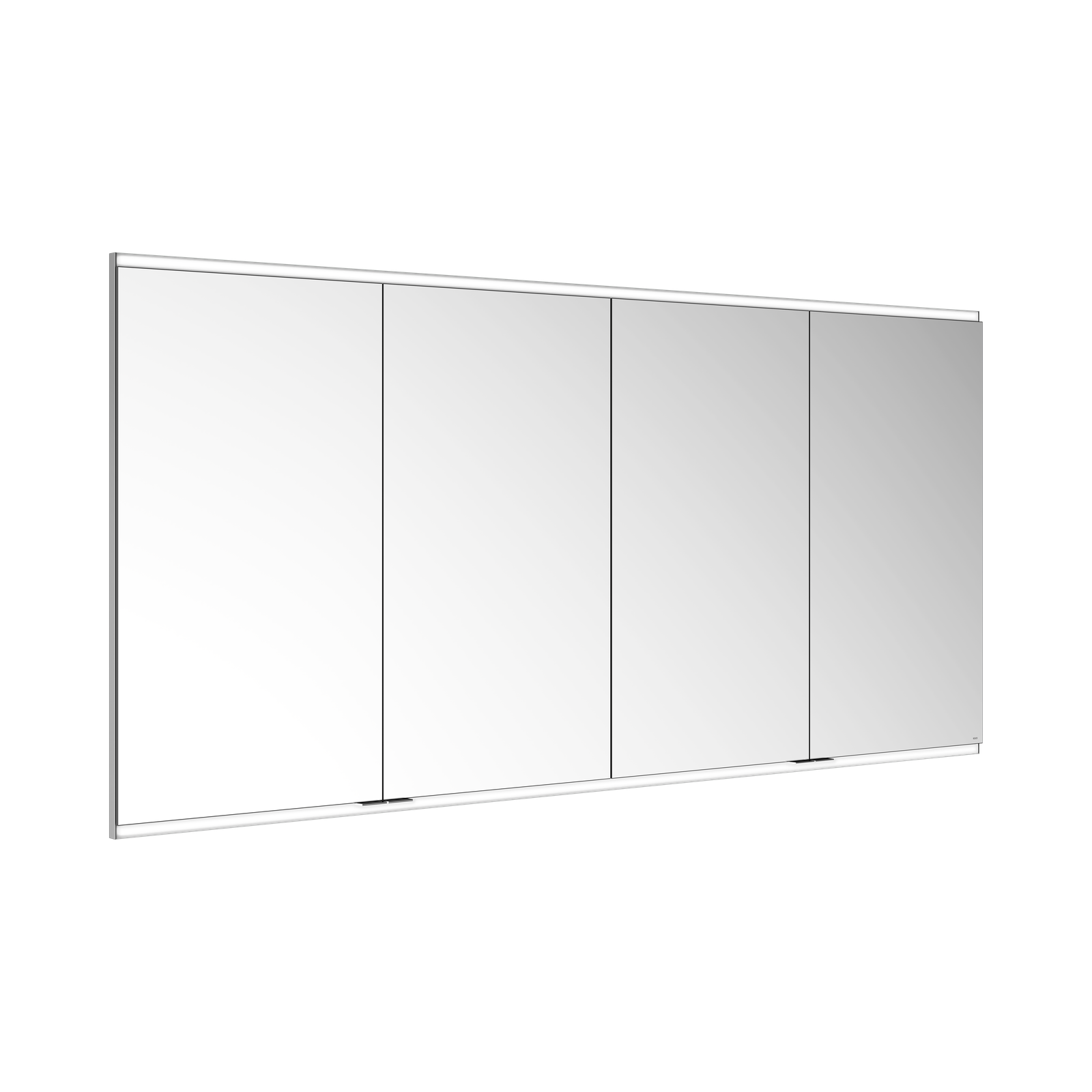 KEUCO Spiegelschrank Royal Modular 2.0 200 x 90 x 16 cm, 2 Steckdosen, 2 Doppel-USB-Ladestellen, UP, 4-türig, beleuchtet