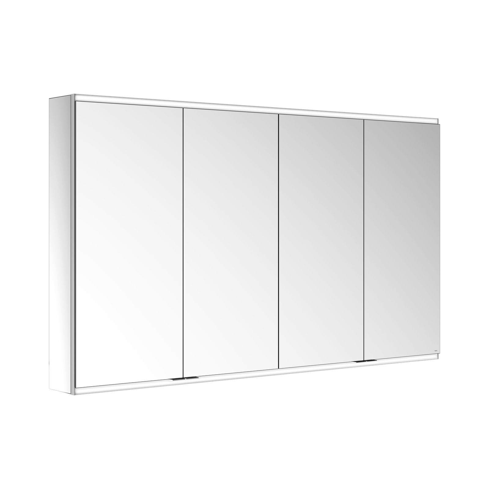 KEUCO Spiegelschrank Royal Modular 2.0 beleuchtet 160 x 90 x 16 cm, ohne Steckdose, Wandvorbau, 4 Türen