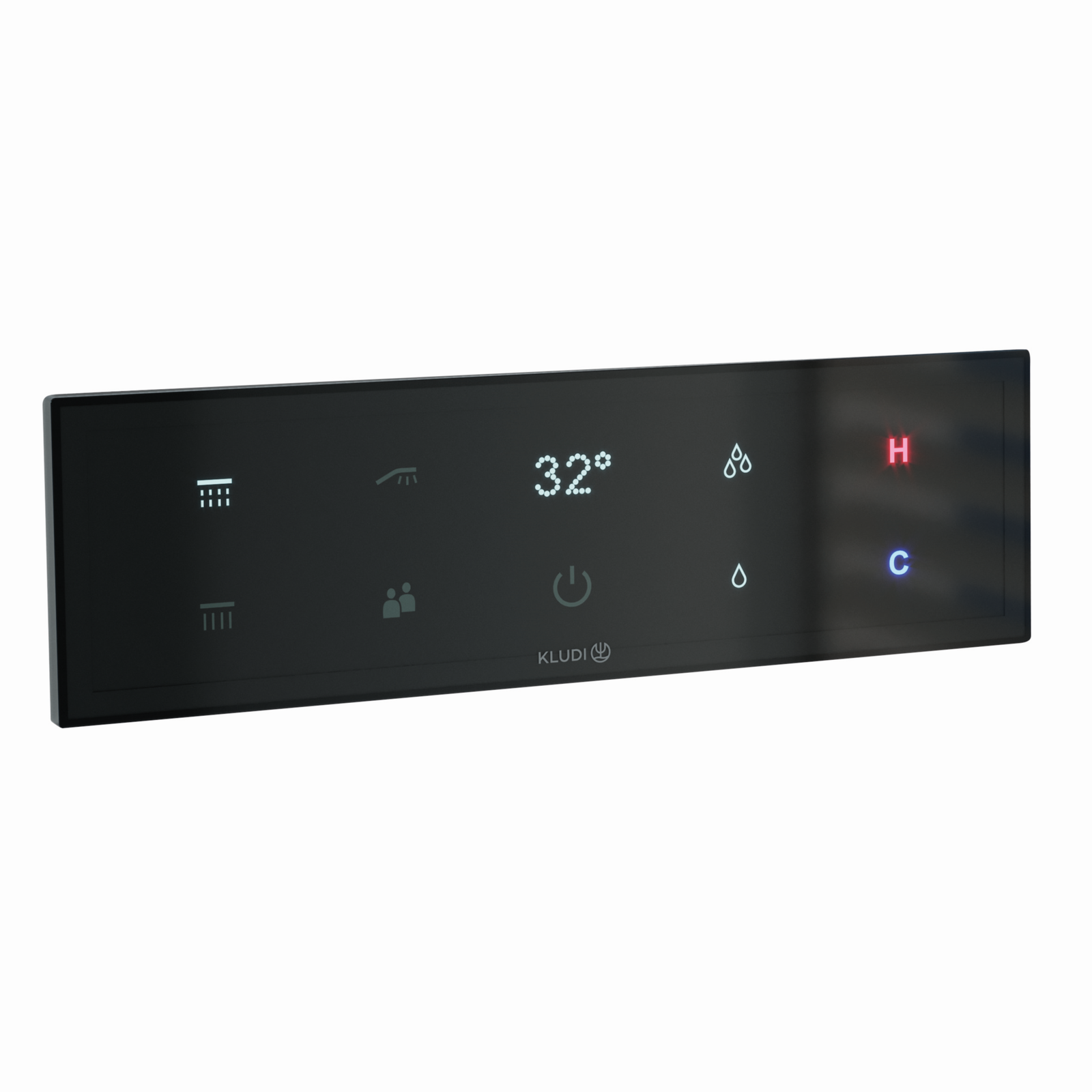 KLUDI Tronic Fertigmontageset UP-Brause-Thermostat, elektronisch, Polycarbonat