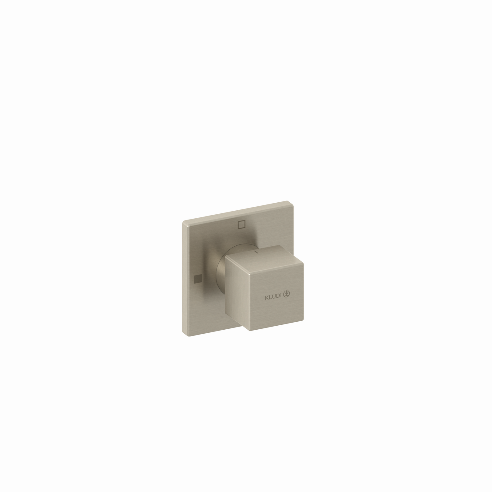 KLUDI DECUS Fertigmontageset für Zwei-Wege-Umstellung, stainless brushed nickel