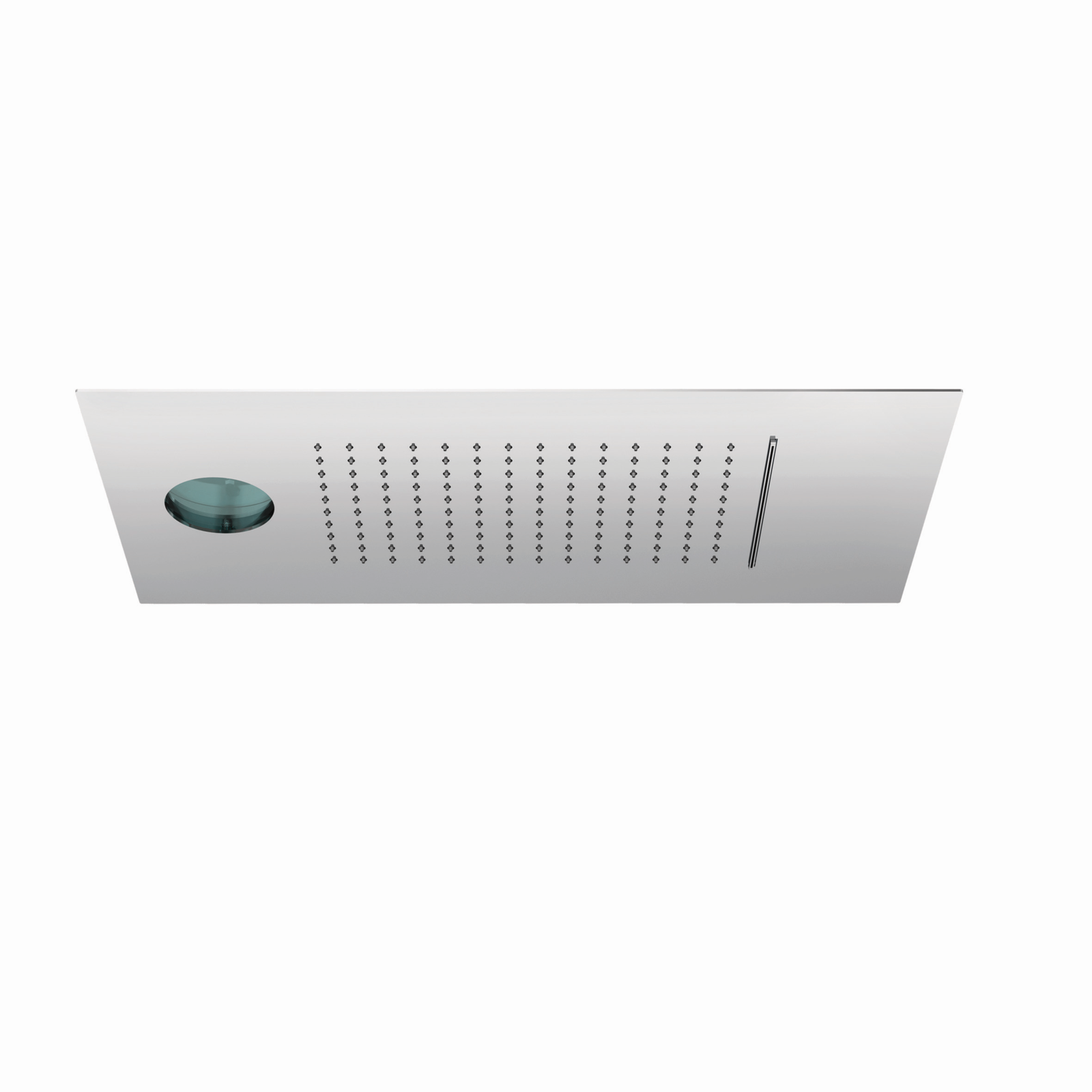 KLUDI Asana Kopfbrause 600x300mm, zwei Strahlarten, mit Atmolight, mattweiß