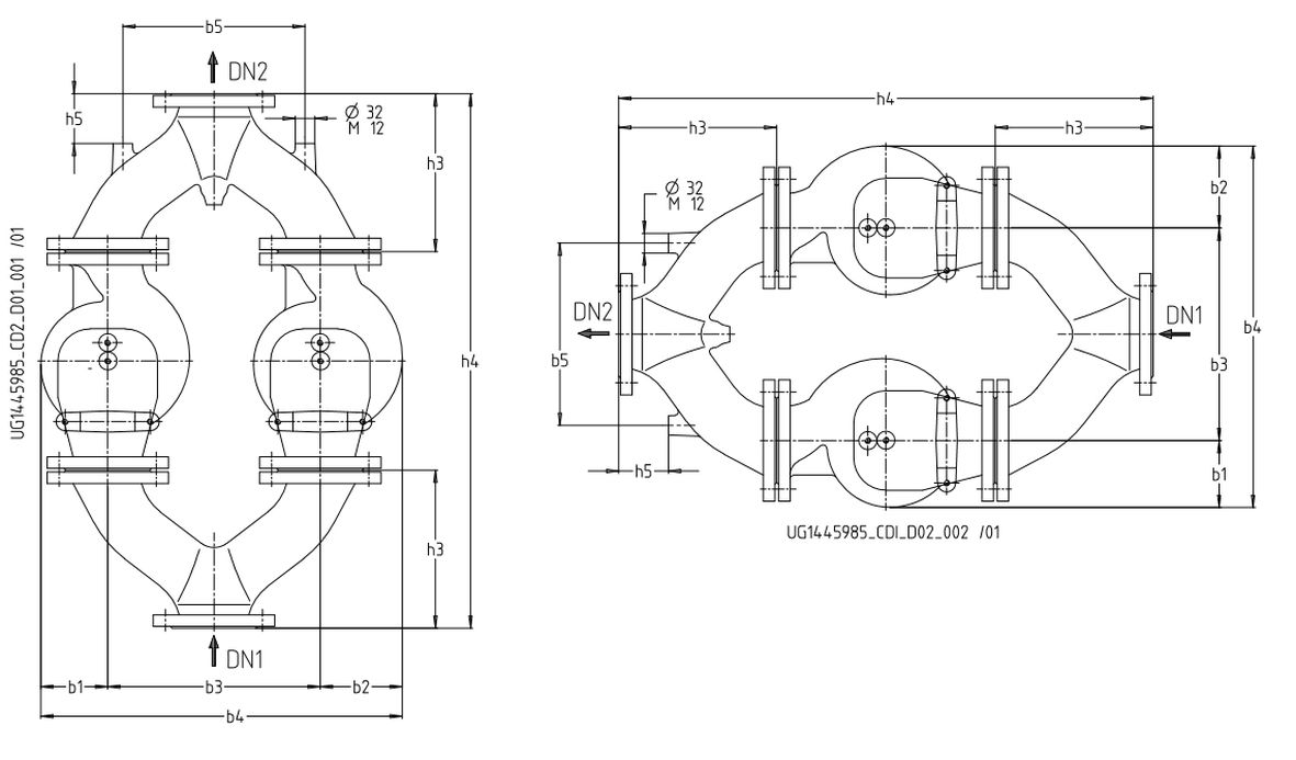 KSB Hosenrohr DN 100, für Ama-Drainer B/BH 100, Grauguss