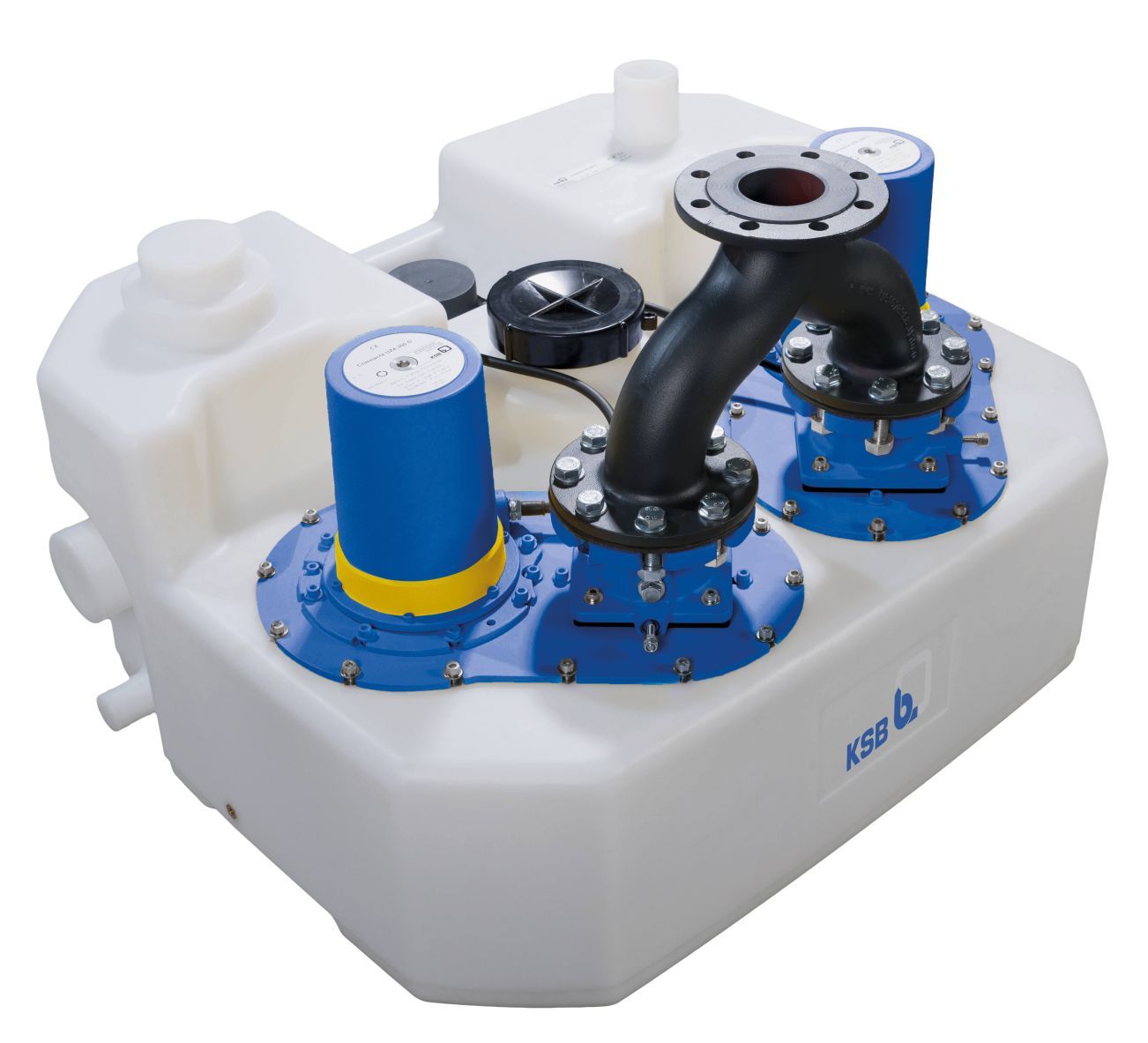 KSB Doppel-Fäkalienhebeanlage mini-Compacta UZ 2.150 D, 1,87 kW, 1,5 kW, 3,5 A