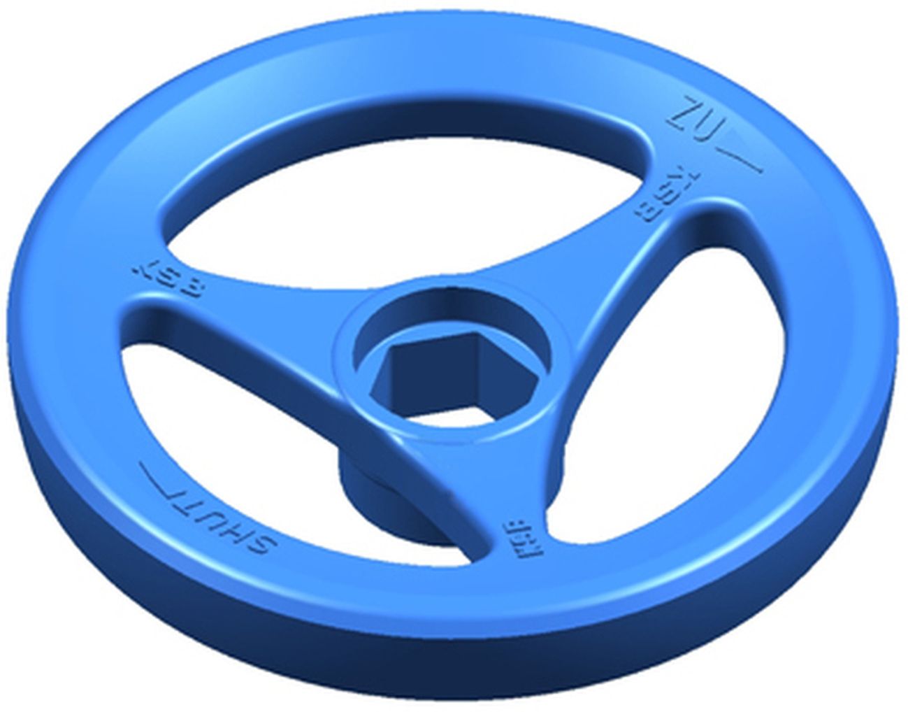 KSB Handrad 100 x 19 mm, Aluminium-Druckguss