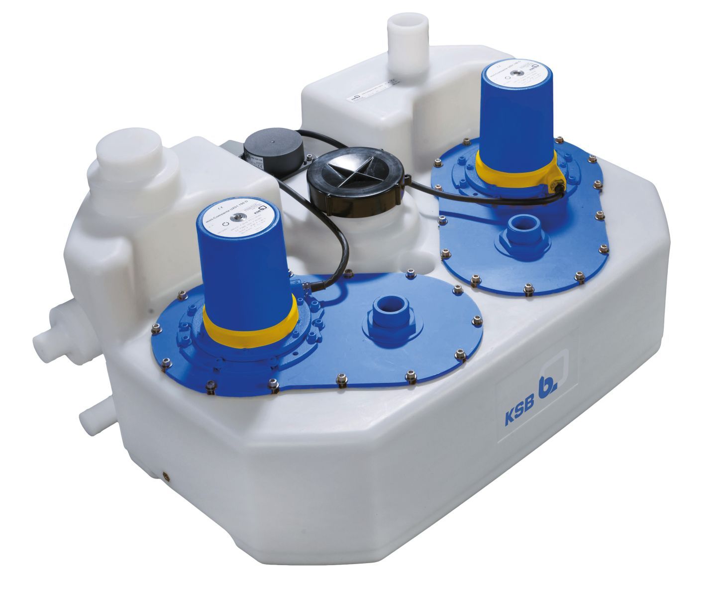 KSB Doppel-Fäkalienhebeanlage mini-Compacta UZS 2.150 D, 1,87 kW, 1,5 kW, 3,5 A