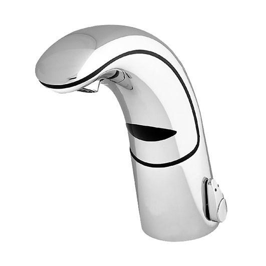 KWC Infrarot-Waschtisch-Armatur TRONIC verchromt, Niederdruck, mit Mischung, mit Ablaufgarnitur, AP 240 V