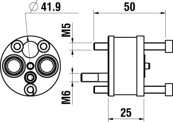 Laufen Verlängerungssatz SIMIBOX Point-2 25 mm