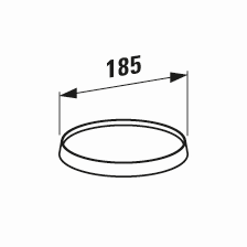 Laufen Disc Ablageschale KARTELL 275mm, bernstein