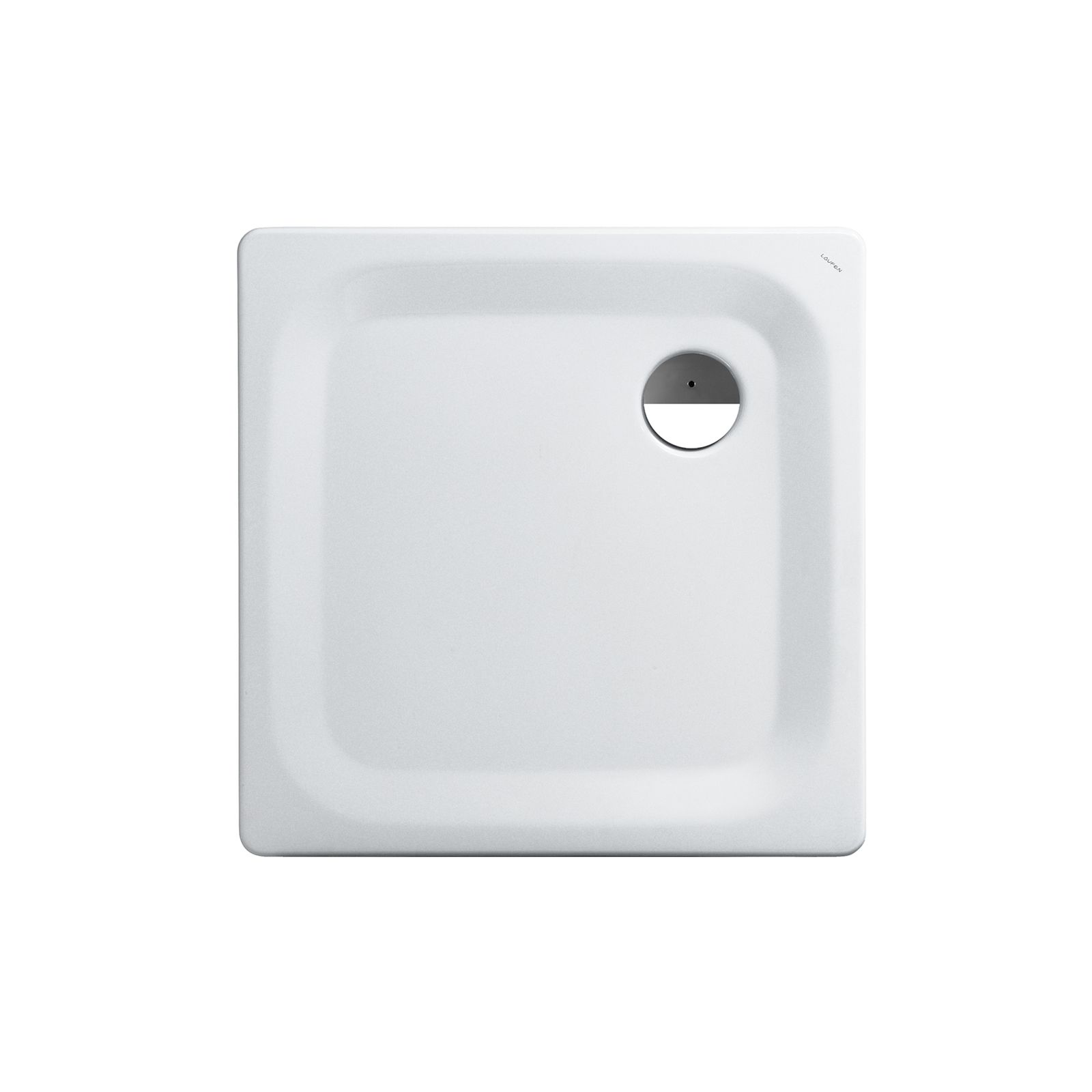 Laufen Duschwanne PLATINA quadratisch, Stahl, 80 x 80 x 2,5 cm, weiß Antislip