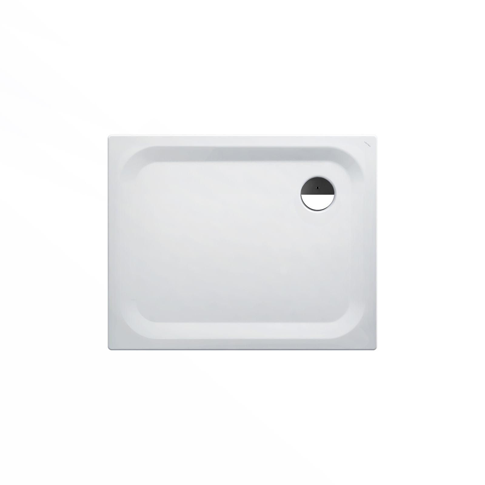 Laufen Duschwanne PLATINA rechteckig, aus Stahl, 100 x 80 x 2,5 cm, weiß Antislip
