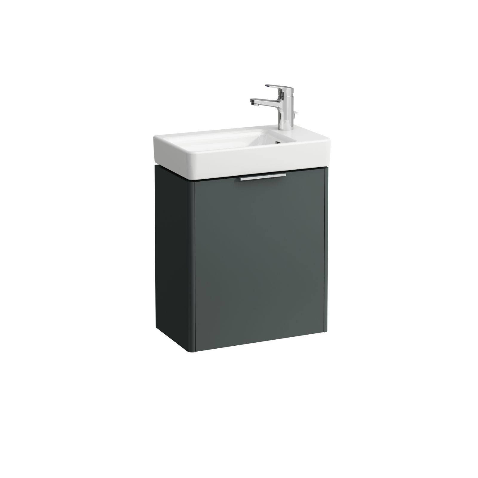 Laufen Waschtisch-Unterbau BASE für PRO S 47x26,5x53cm, 1 Tür, Scharnier rechts, verkehrsgrau