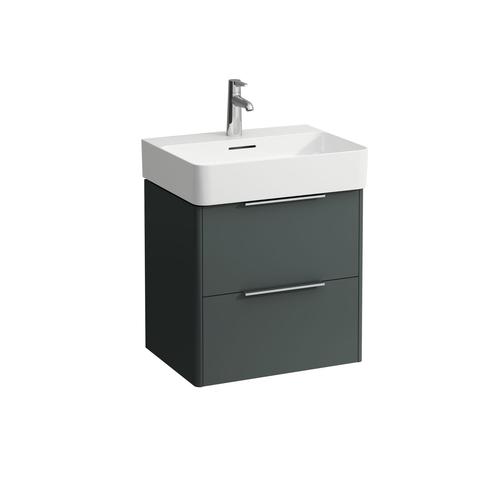 Laufen Waschtischunterschrank BASE für VAL 53x53x39cm, mit 2 Schubladen, verkehrsgrau