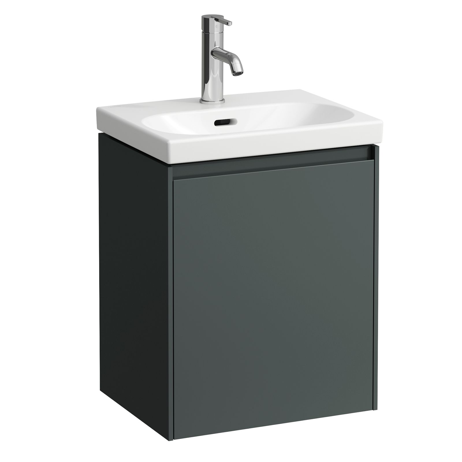 Laufen Waschtisch-Unterbau LANI 43,7x51,5x33,9cm, 1 Tür, Scharnier links, verkehrsgrau