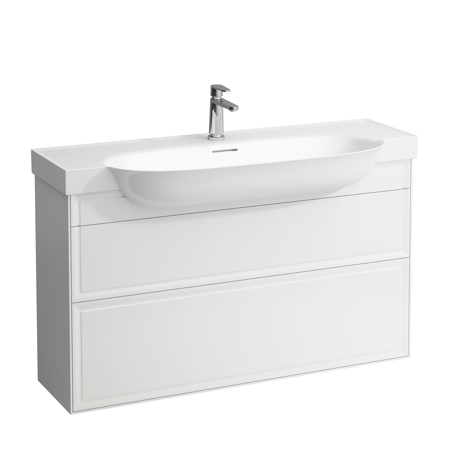Laufen Waschtisch-Unterbau THE NEW CLASSIC 117,5x67,5x31,5cm, 2 Schubladen, Weiß matt
