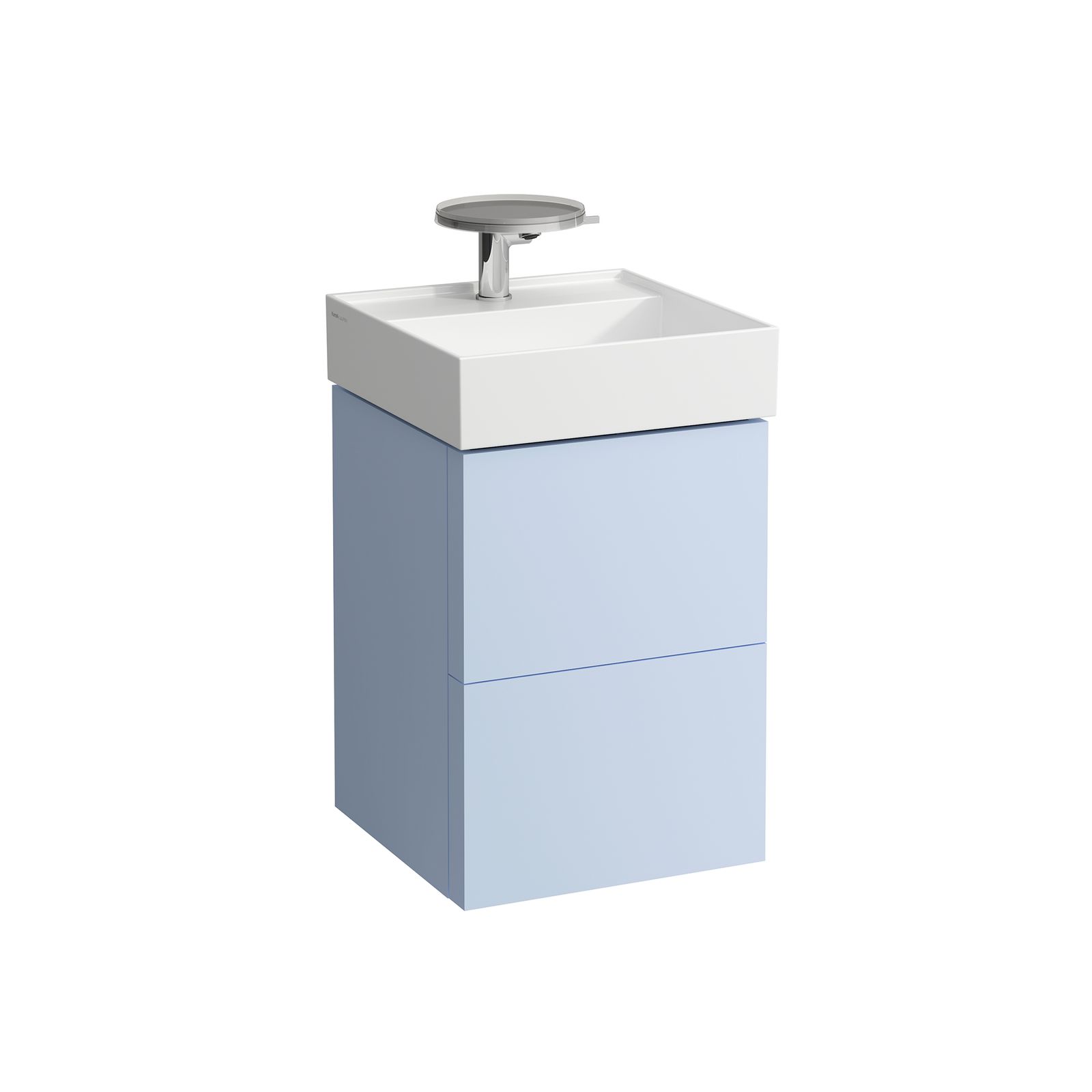 Laufen Waschtisch-Unterschrank KARTELL 44x60x45cm, 2 Schubladen, graublau