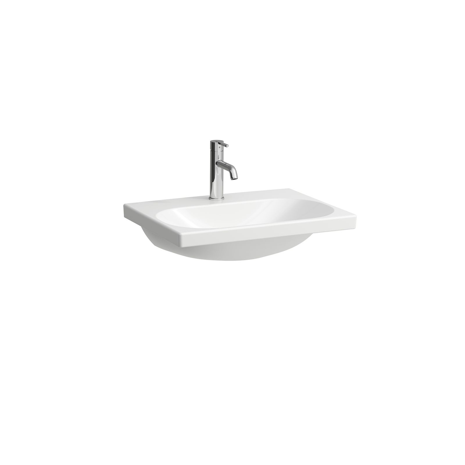 Laufen Waschtisch LUA 60x46cm, unterbaufähig, weiß, ohne Überlauf, mit 1 Hahnloch