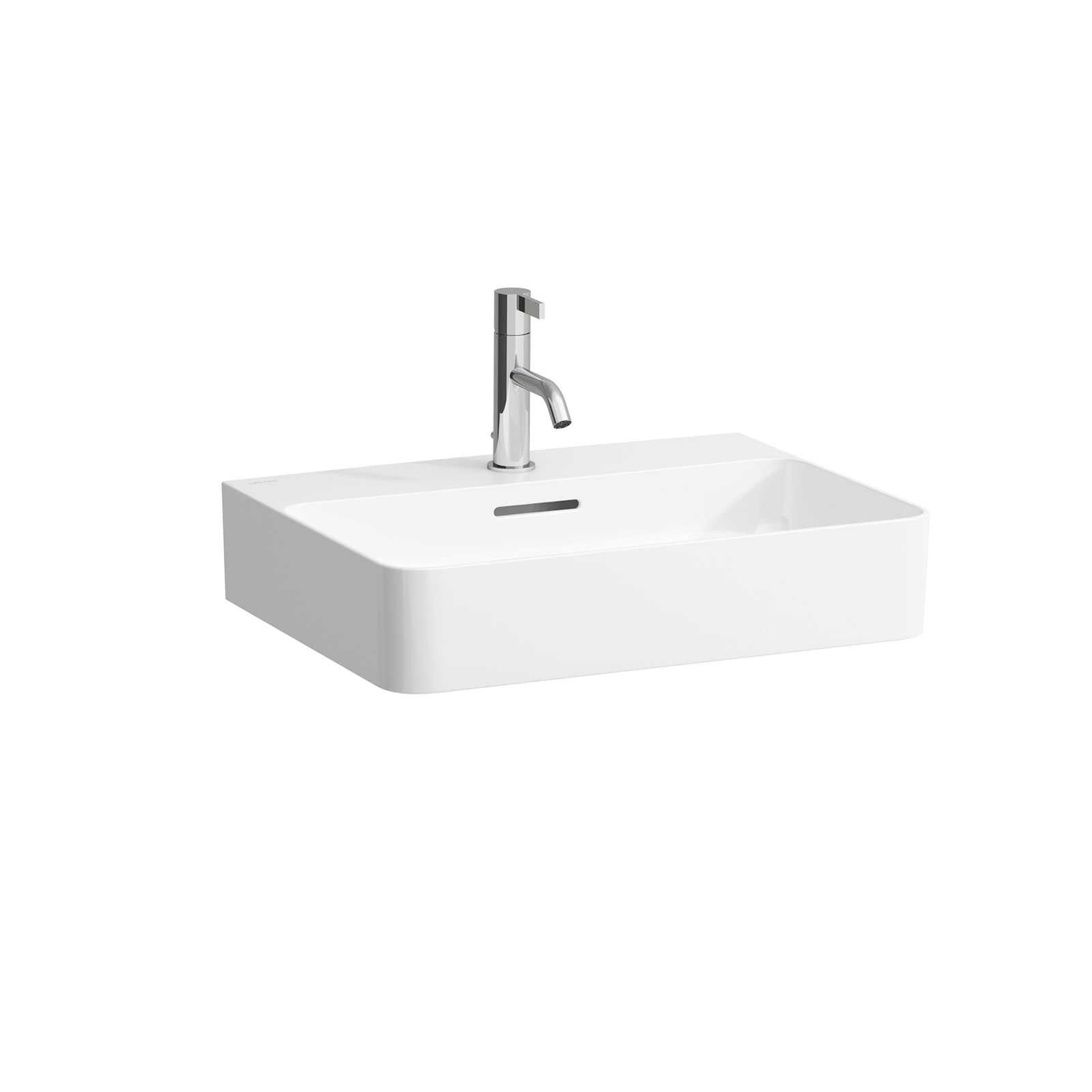 Laufen Aufsatz-Waschtisch VAL 55 x 42 cm, weiß, mit 3 Hahnlöchern und Überlauf