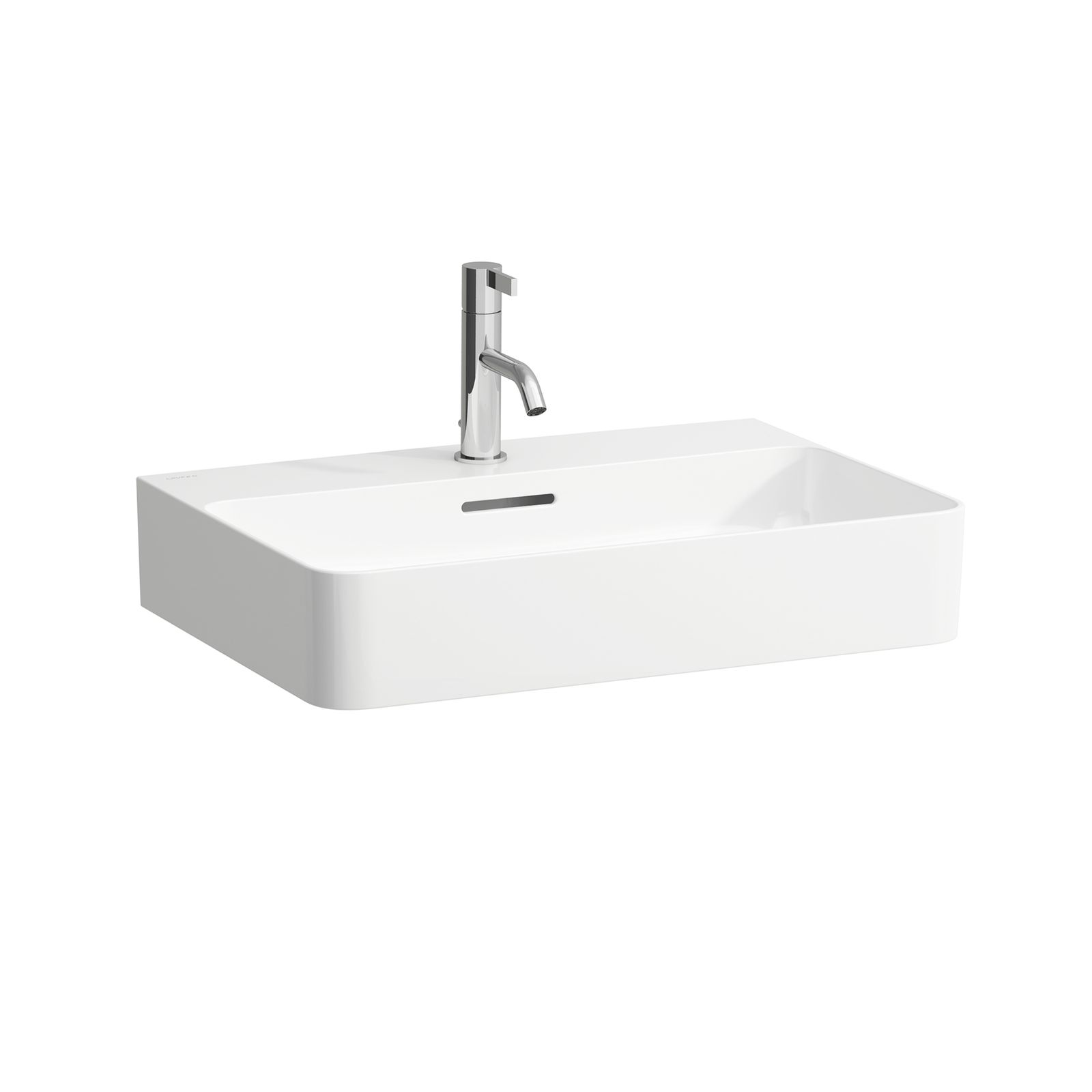 Laufen Aufsatz-Waschtisch VAL 60 x 42 cm, weiß, mit 3 Hahnlöchern und Überlauf