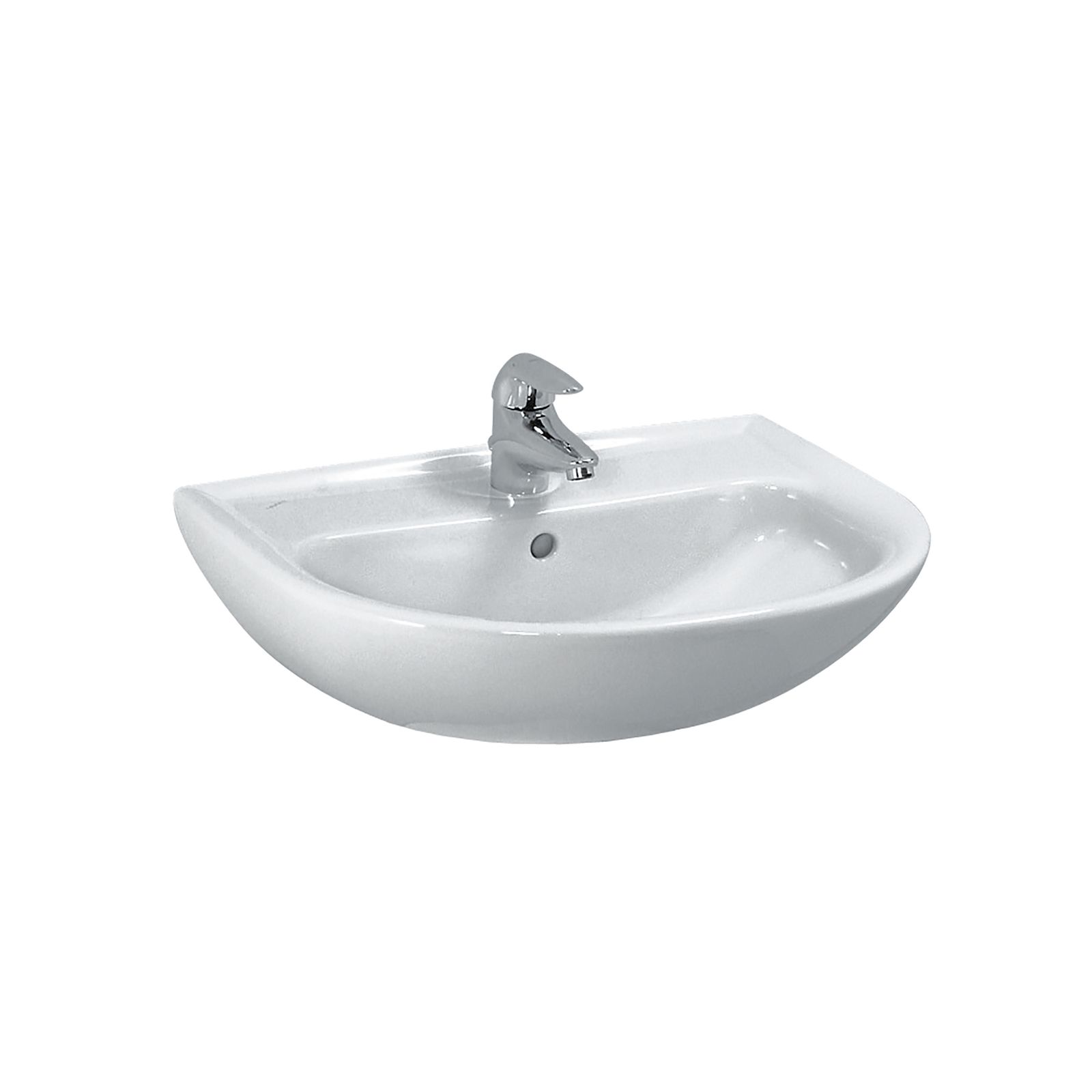 Laufen Waschtisch PRO B 60 x 48 cm, Überlauf, 1 Hahnloch, manhattan