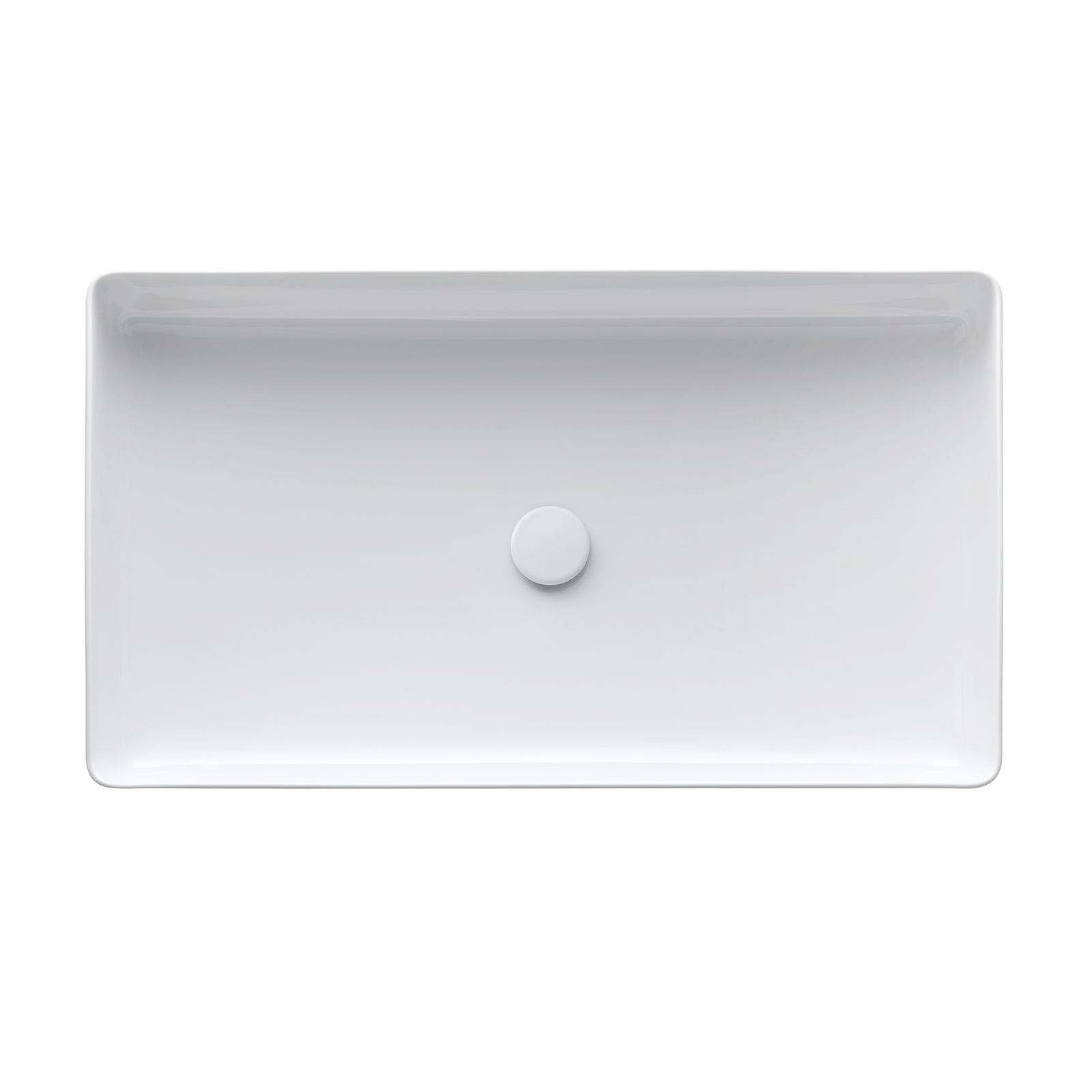 Laufen Waschtisch-Schale LIVING SQUARE 60 x 34 cm, weiß matt, rechteckig, ohne Überlauf/Hahnloch
