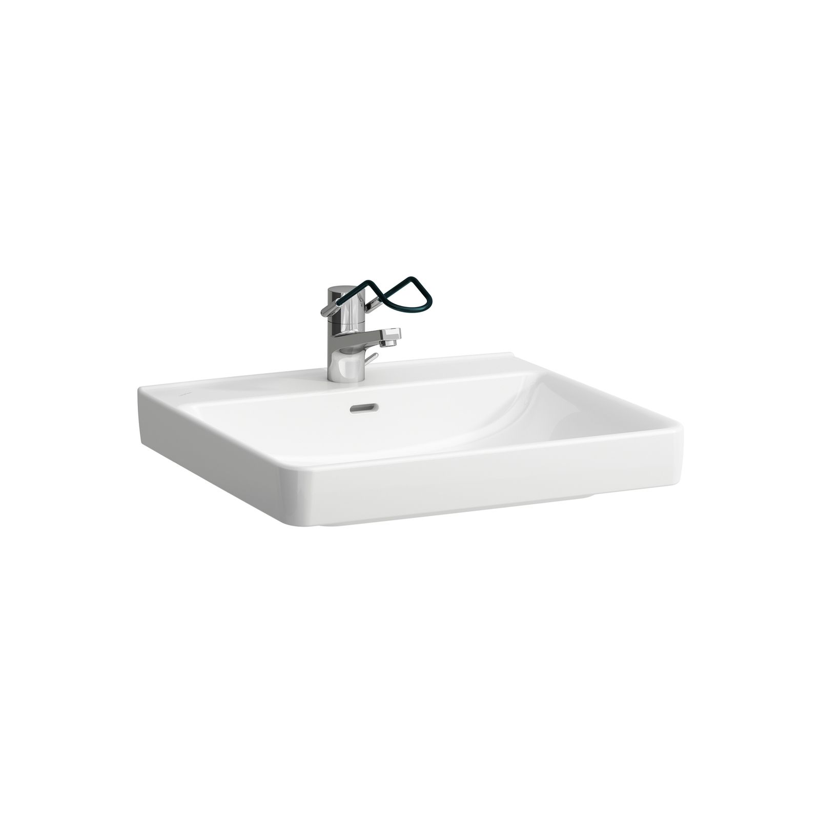 Laufen Waschtisch PRO LIBERTY 60x55cm, barrierefrei, Überlauf, mit Hahnloch, weiß