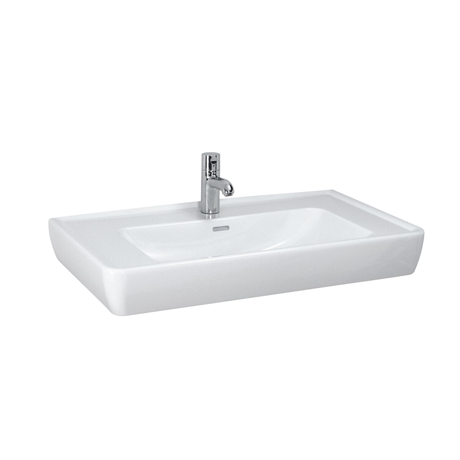 Laufen Waschtisch PRO A 85 x 48 cm, unterbaufähig, Überlauf, 1 Hahnloch, pergamon