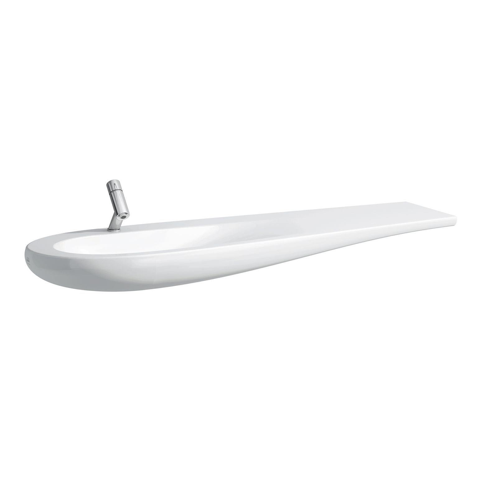 Laufen Waschtisch ALESSI ONE 160x50cm, unterbaufähig, weiß LCC, ohne Hahnloch