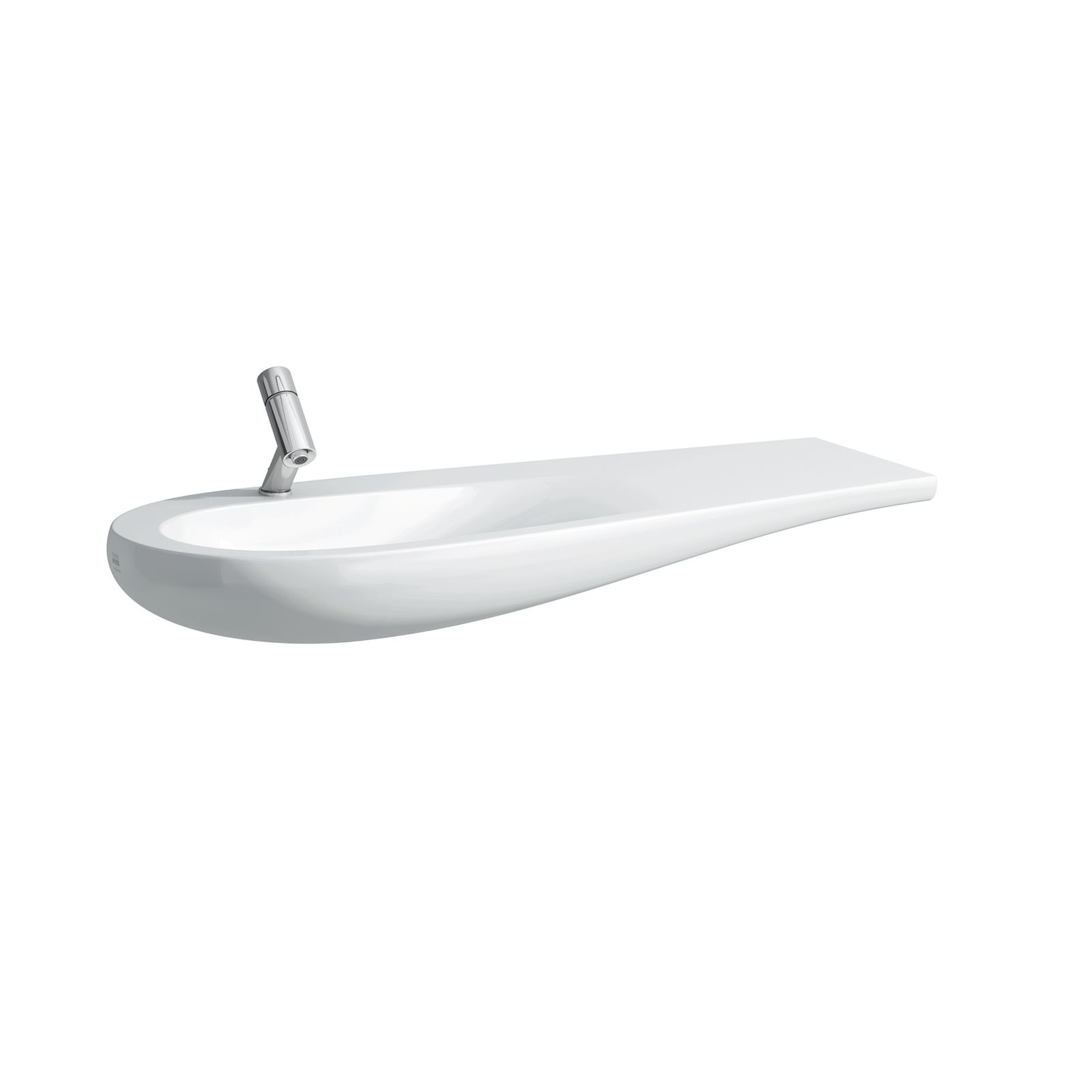 Laufen Waschtisch ALESSI ONE 120x50cm, unterbaufähig, Ablage rechts, weiß LCC, ohne Hahnloch