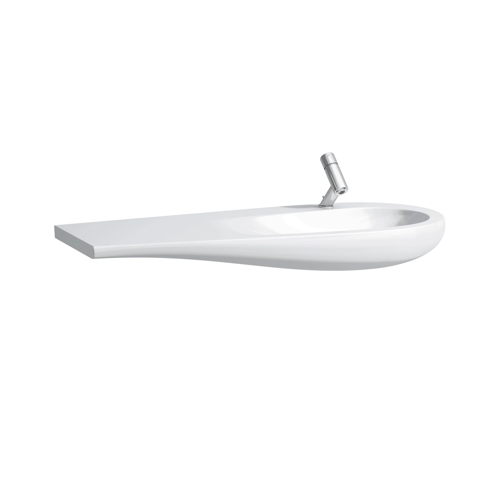 Laufen Waschtisch ALESSI ONE 120x50cm, unterbaufähig, Ablage links, 1 Hahnloch, weiß LCC
