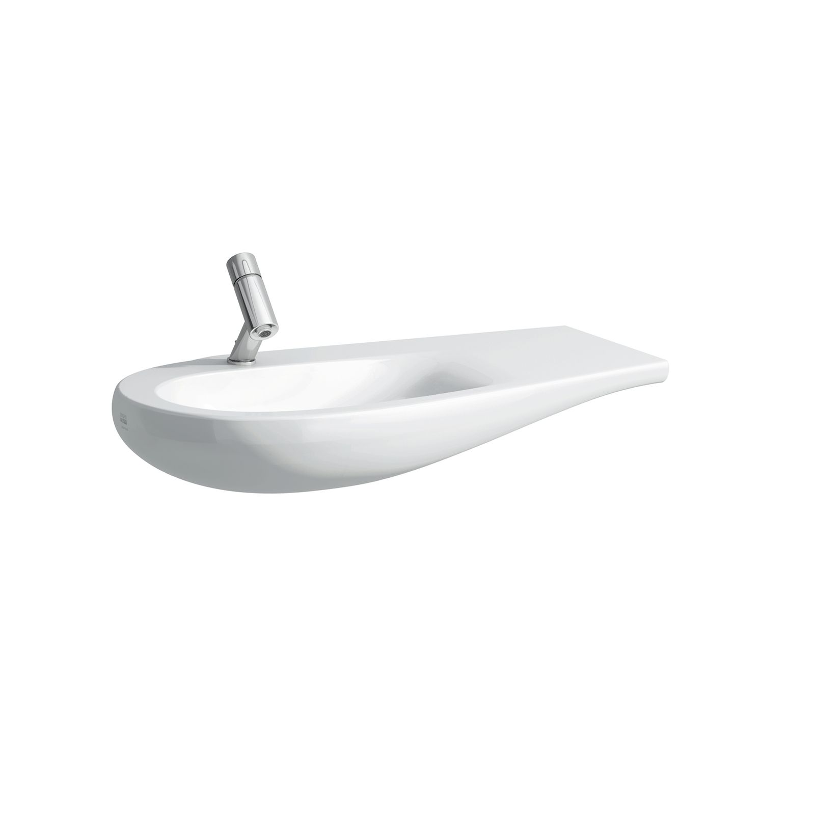 Laufen Waschtisch ALESSI ONE 90x50cm, unterbaufähig, Ablage rechts, ohne Hahnloch, weiß LCC