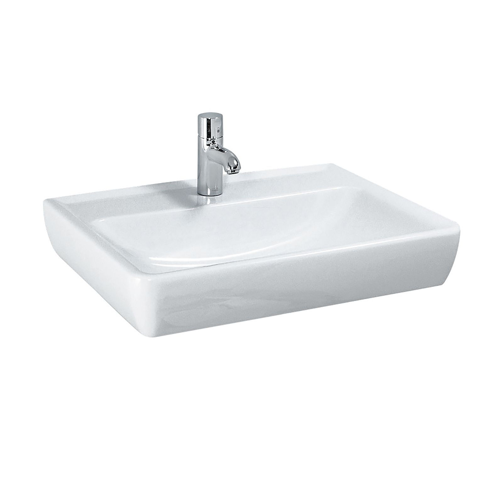 Laufen Waschtisch PRO A 60 x 48 cm, unterbaufähig, weiß, Überlauf, ohne Hahnloch
