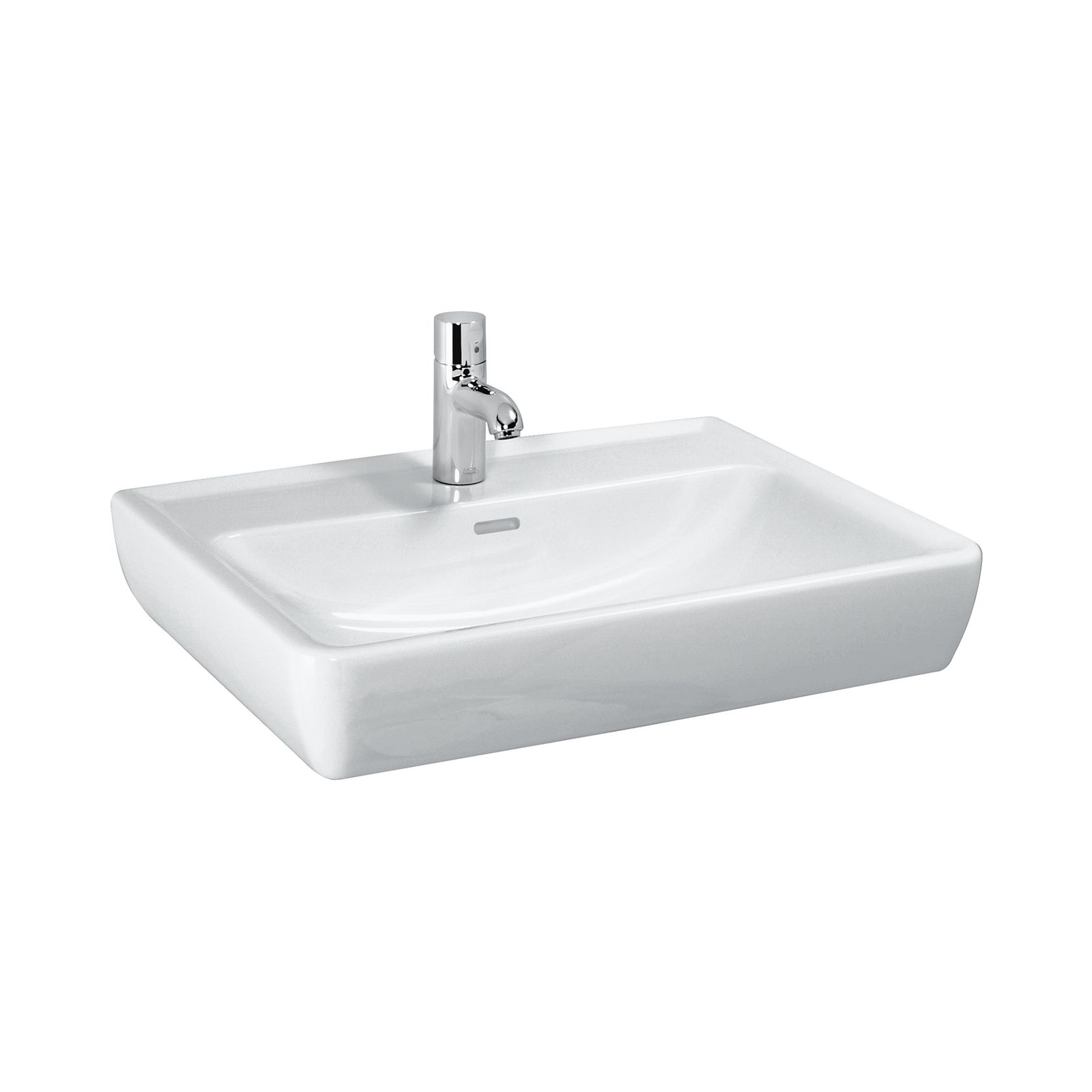 Laufen Waschtisch PRO A Überlauf, 1 Hahnloch, pergamon, 65 x 48 cm, unterbaufähig