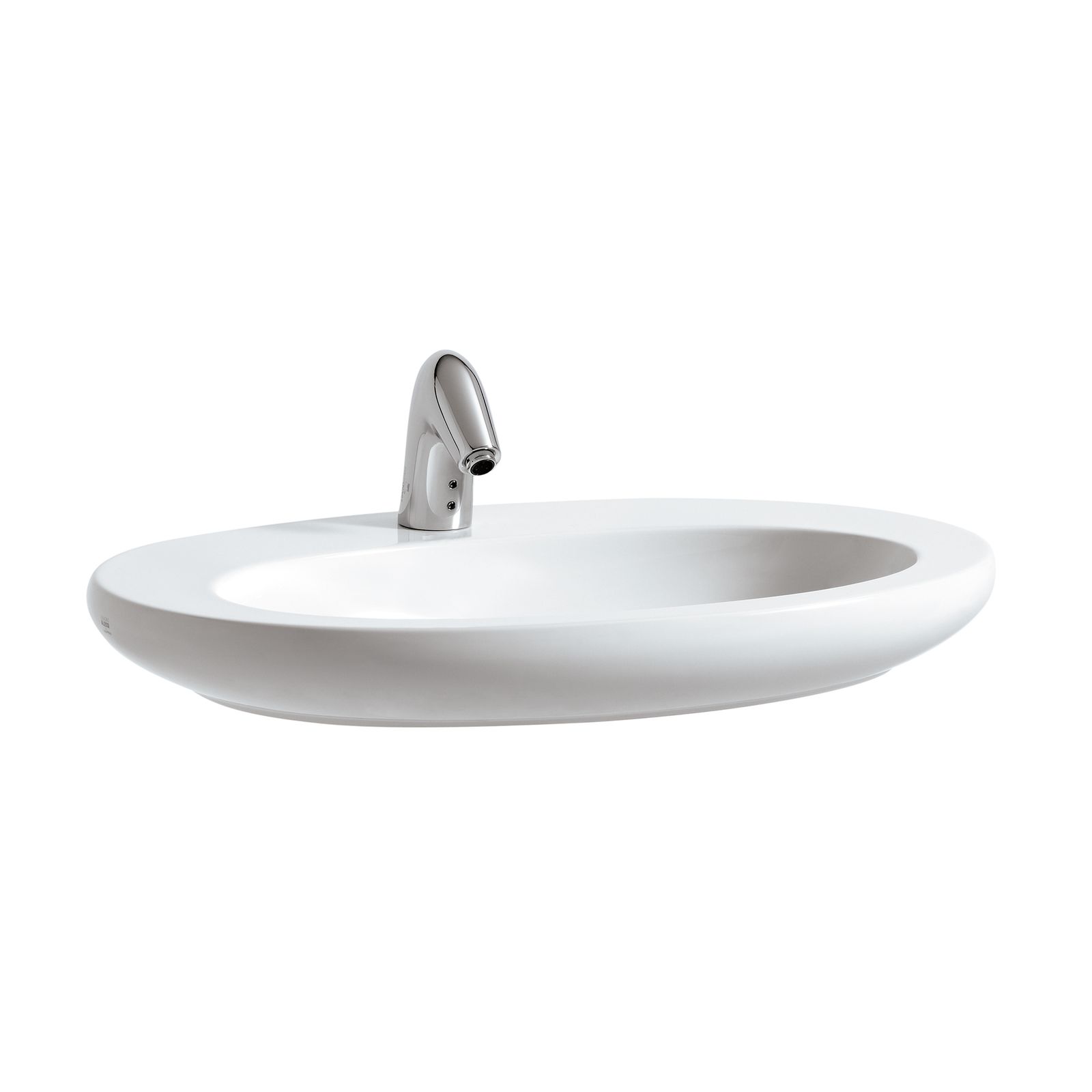 Laufen Waschtischschale ALESSI ONE 75 x 52 cm, unterbaufähig, weiß LCC, 1 Hahnloch