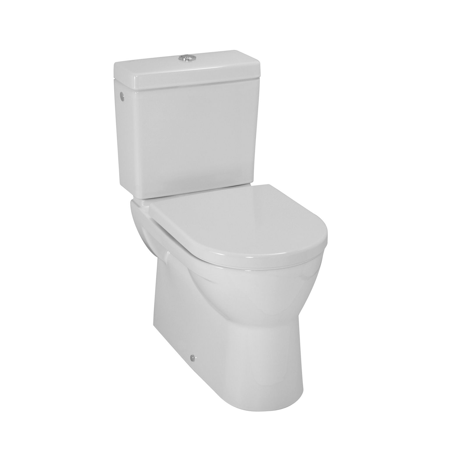 Laufen Stand-Flachspül-WC PRO weiß LCC, Abgang waagerecht oder senkrecht, für Kombination
