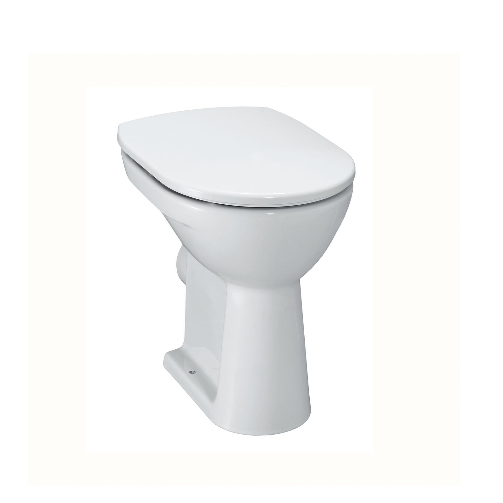 Laufen Stand-Flachspül-WC PRO weiß LCC, Abgang waagerecht, Keramikhöhe 45cm