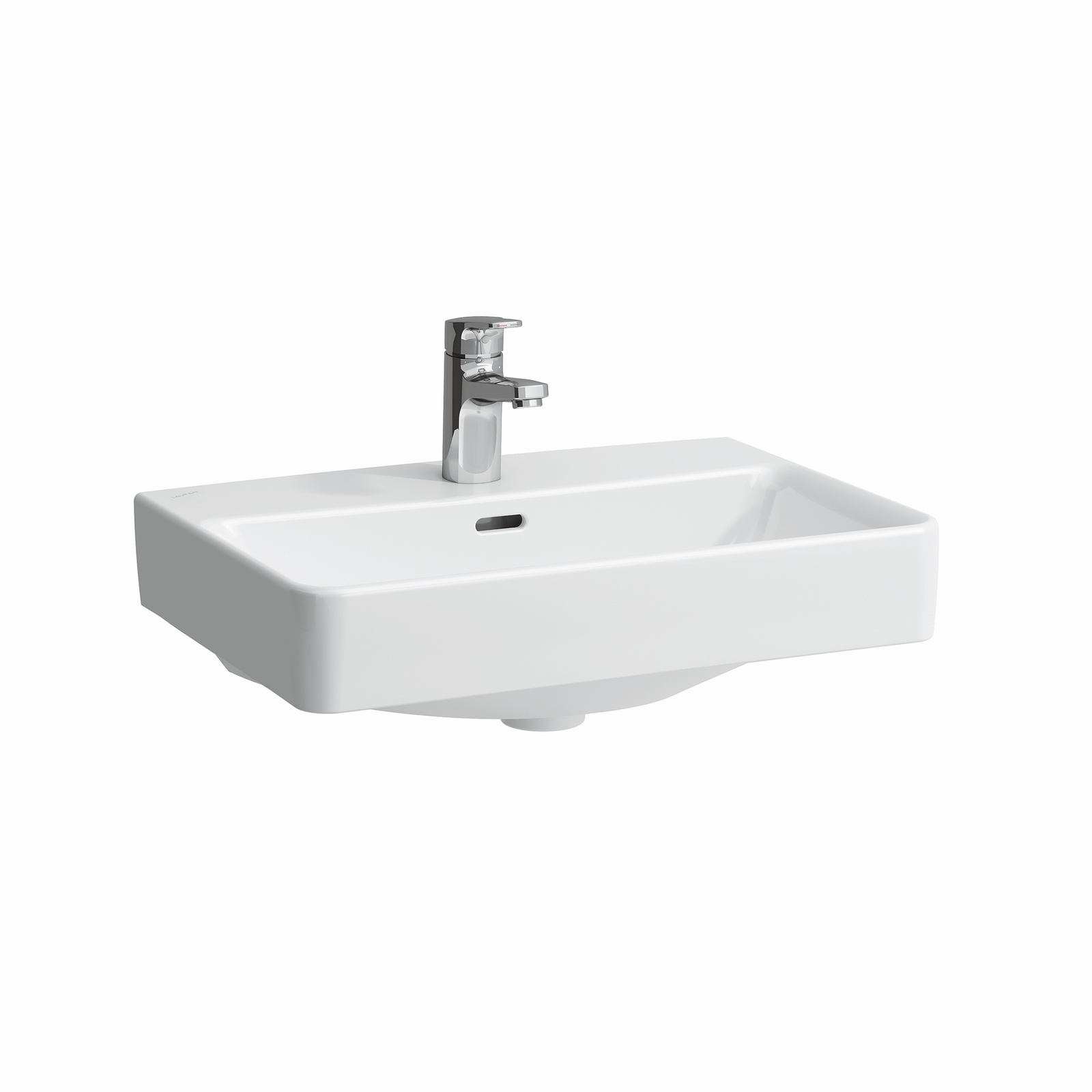 Laufen Waschtisch unterbaufähig PRO S 55x38cm, ohne Hahnloch, ohne Überlauf, Überlaufkanal unten geschlossen, weiß