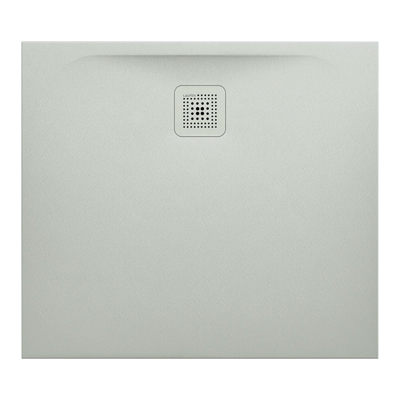 Laufen Duschwanne PRO rechteckig, Ablauf lang seitlich, Marbond, 90 x 80 x 3,0 cm, hellgrau