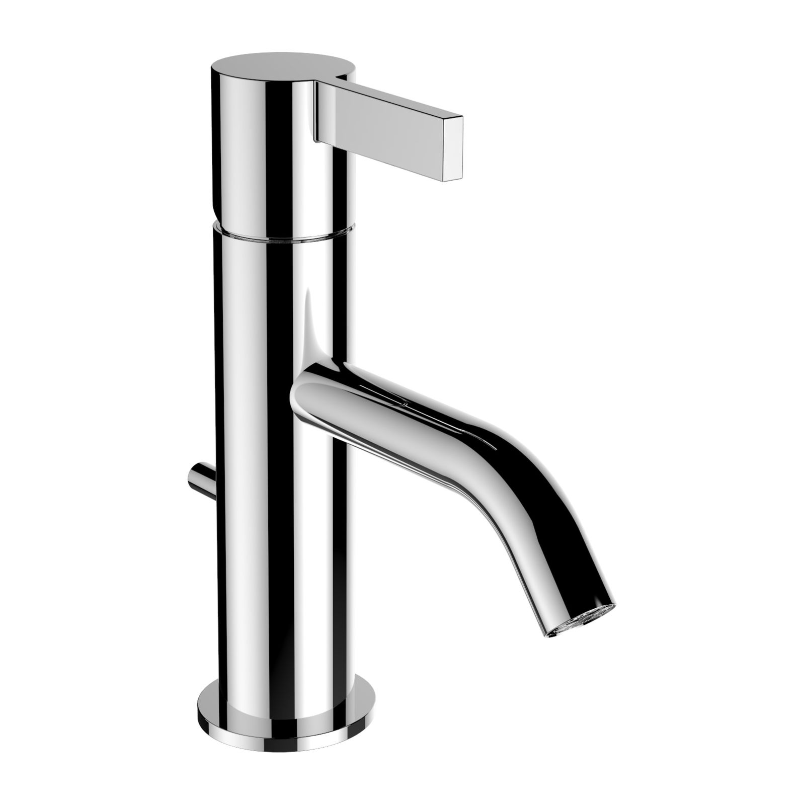 Laufen Waschtisch-Einhebelmischer KARTELL Ausladung 115mm, mit Ablaufventil, Chrom