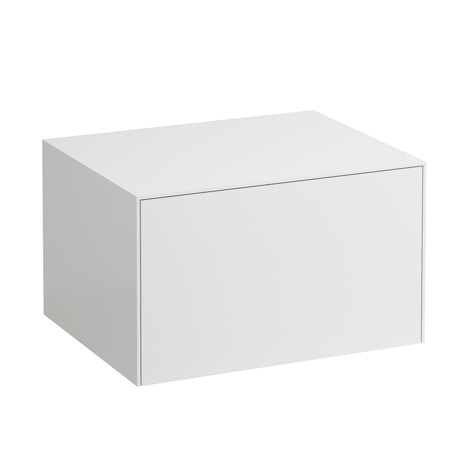 Laufen Schubladenelement/Sideboard SONAR 57,5x34x45,5cm, Sideboard ohne Ausschnitt, Weiß matt/Nero Marquina