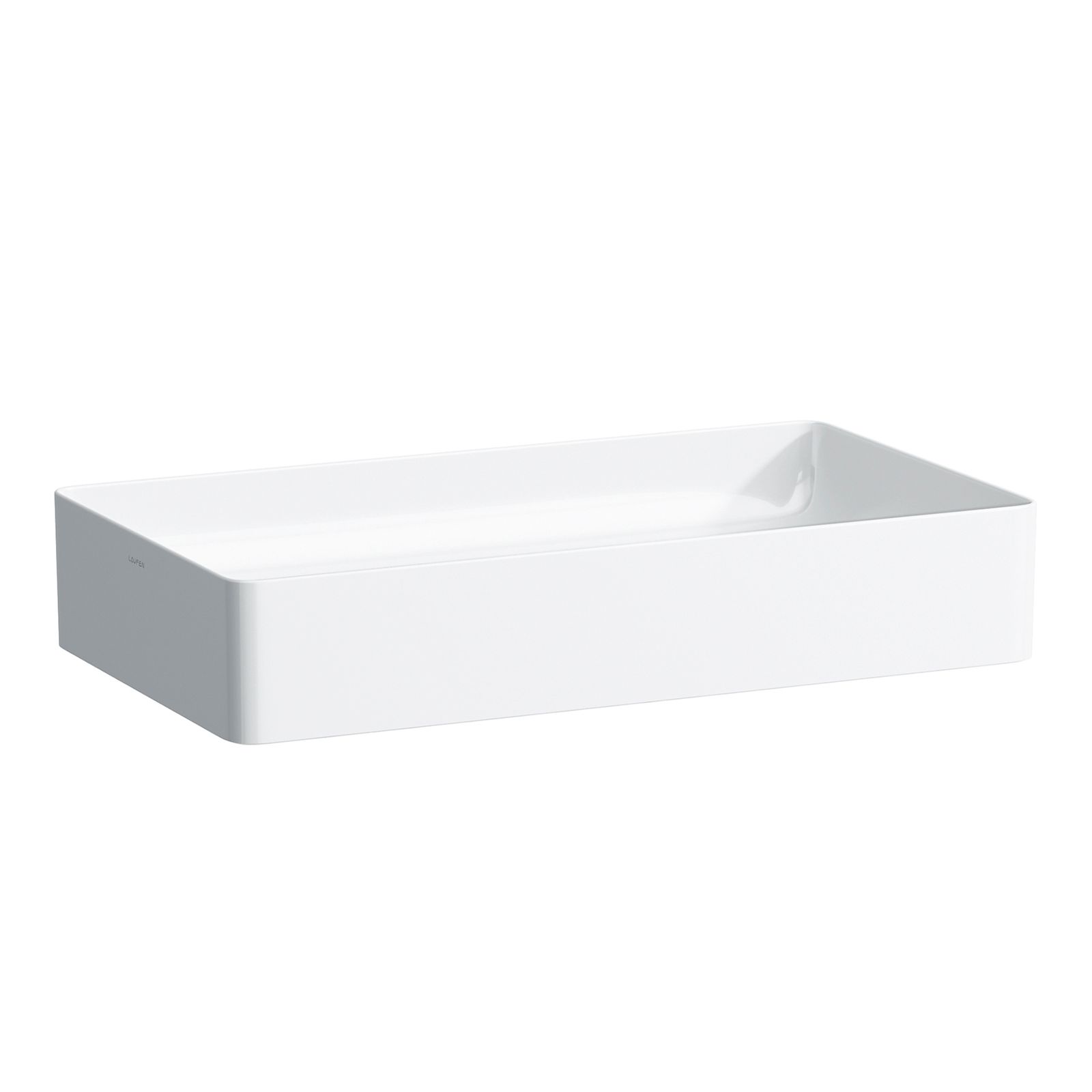 Laufen Waschtisch-Schale LIVING SQUARE 60 x 34 cm, weiß matt, rechteckig, ohne Überlauf/Hahnloch