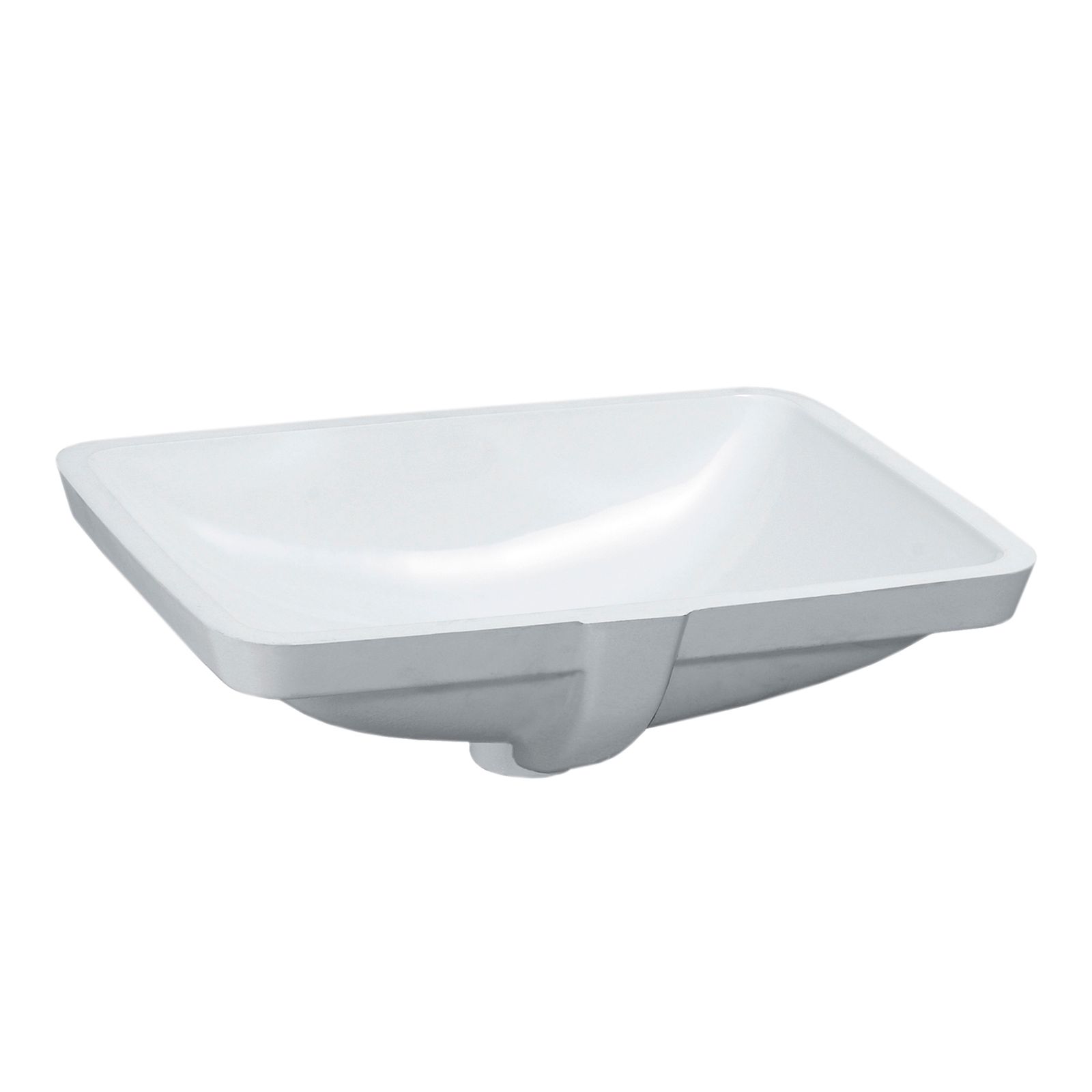 Laufen Unterbau-Waschtisch PRO S 49 x 36 cm innen, mit Überlauf ohne Hahnloch, weiß
