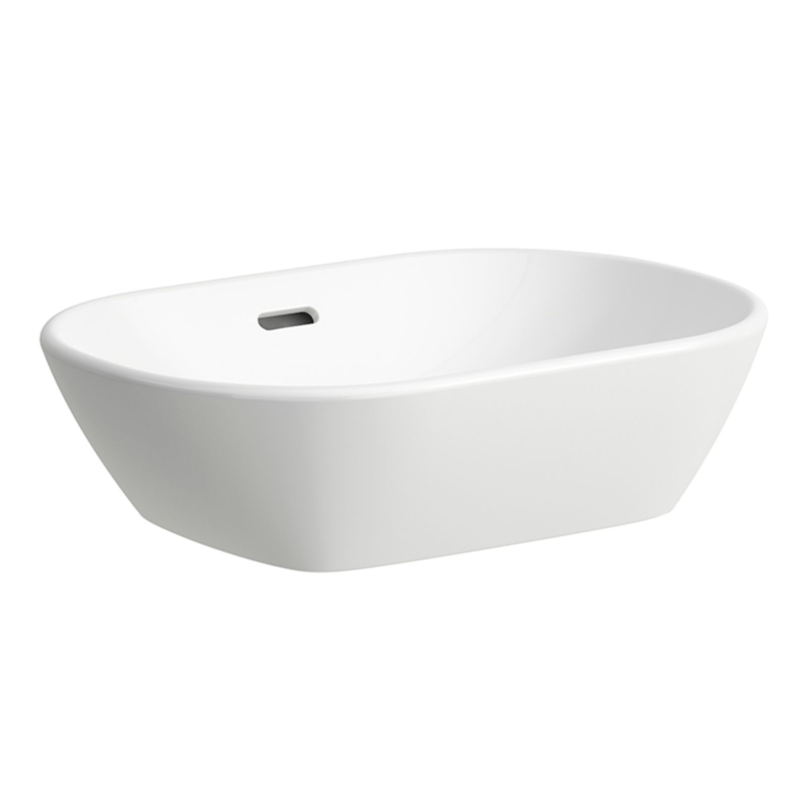 Laufen Waschtisch-Schale LUA 50x35,5cm, weiß, mit Überlauf, ohne Hahnloch