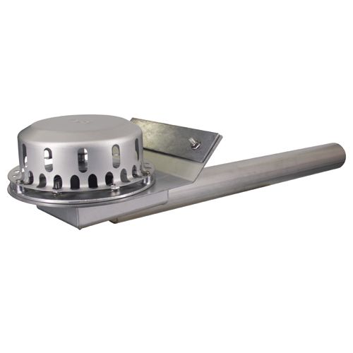 LORO Attika Ablauf Rainstar Serie 79 (RA) Klemmflansch 45°, für Bitumen-Dachabdichtungsbahnen, DN 50, Hauptentwässerung