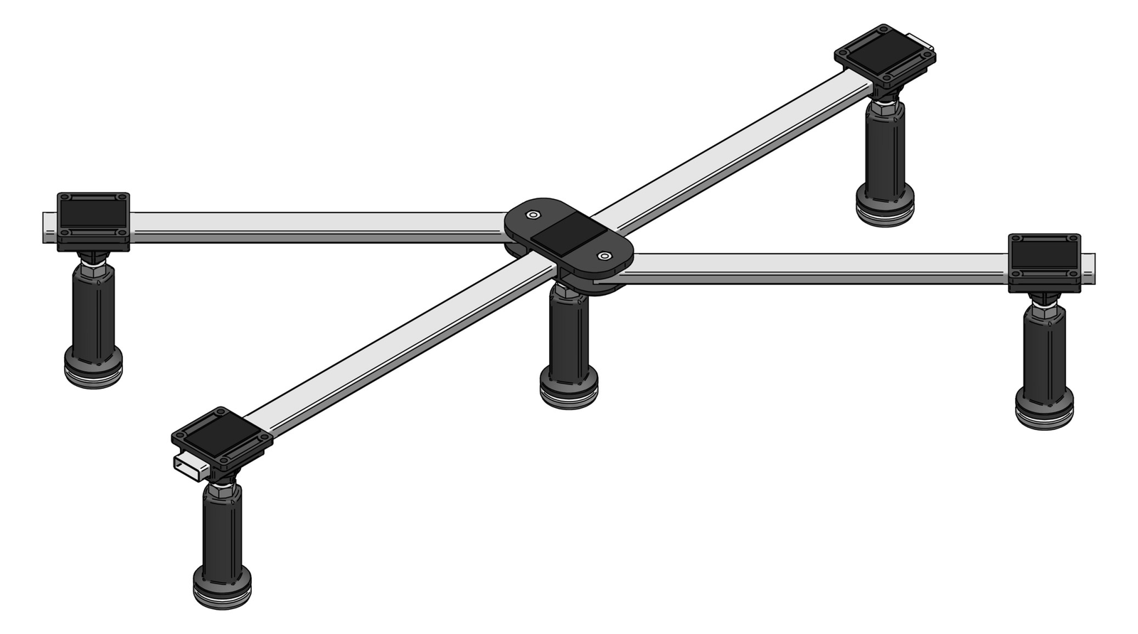 mabo Duschwannenfuß DWF GIGA für Duschwannen von 750 x 800 bis 1000 x 1000 mm