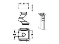 MEPA Gewindeplatte nextVIT M10, C-Schiene
