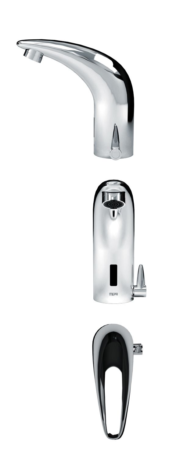 MEPA Waschtischarmatur Sanicontrol Saniline Dolphin 2 Batteriebetrieb, 6 V, IP 65, Niederdruck