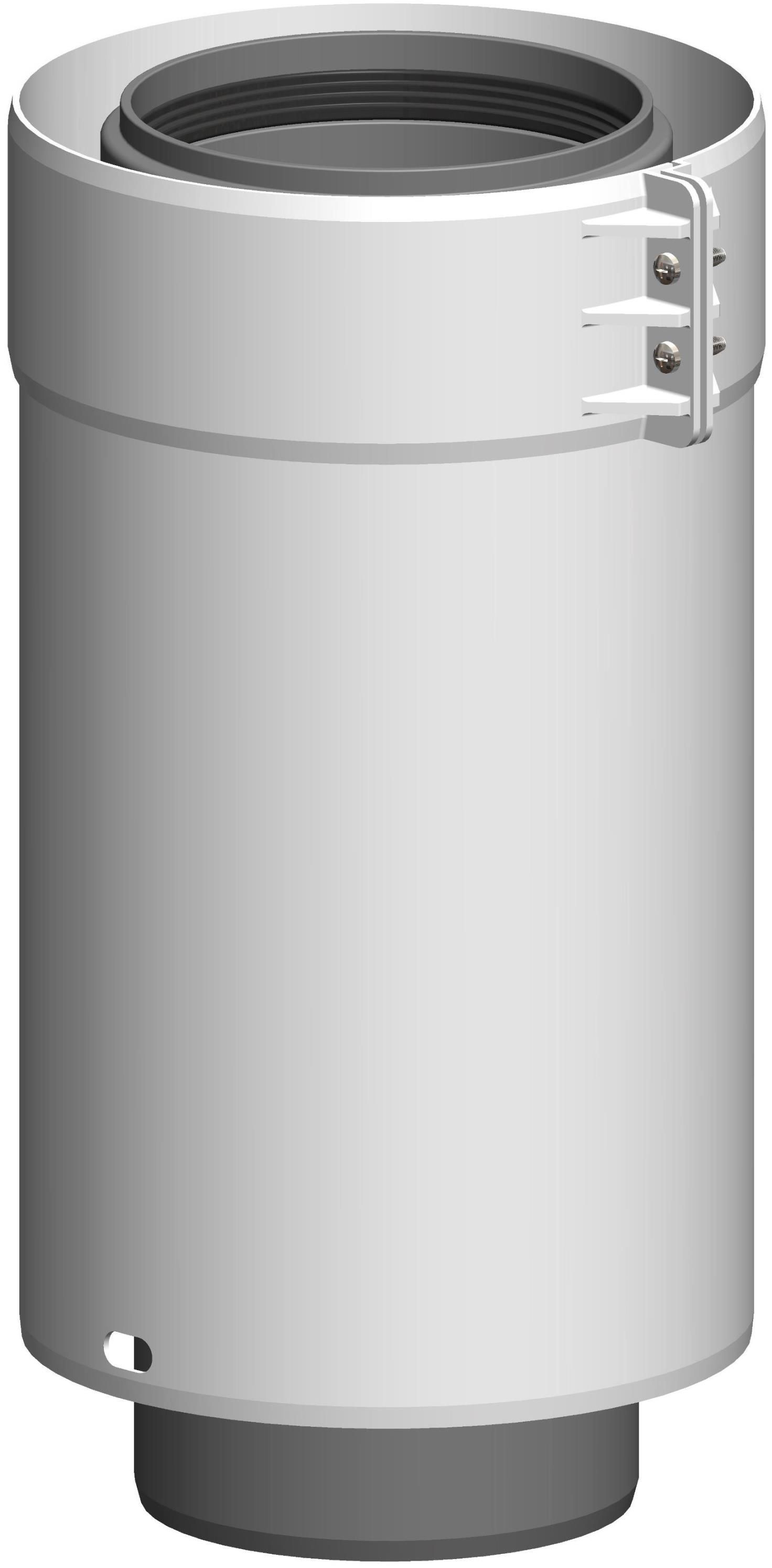 MHG Schacht-Doppelrohr Atec DN 110/160, 500 mm, konzentrisch, für Abgasleitung