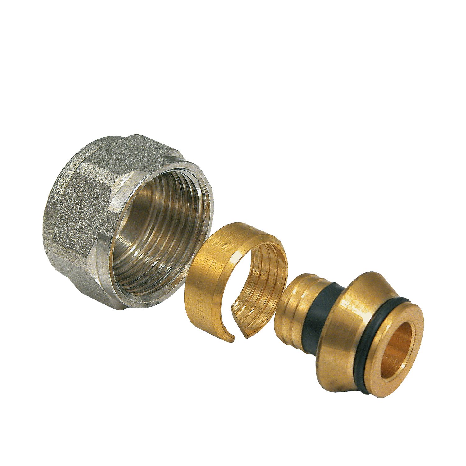 Multitubo Verschraubung Messing, 16 mm x 3/4", für Eurokonus