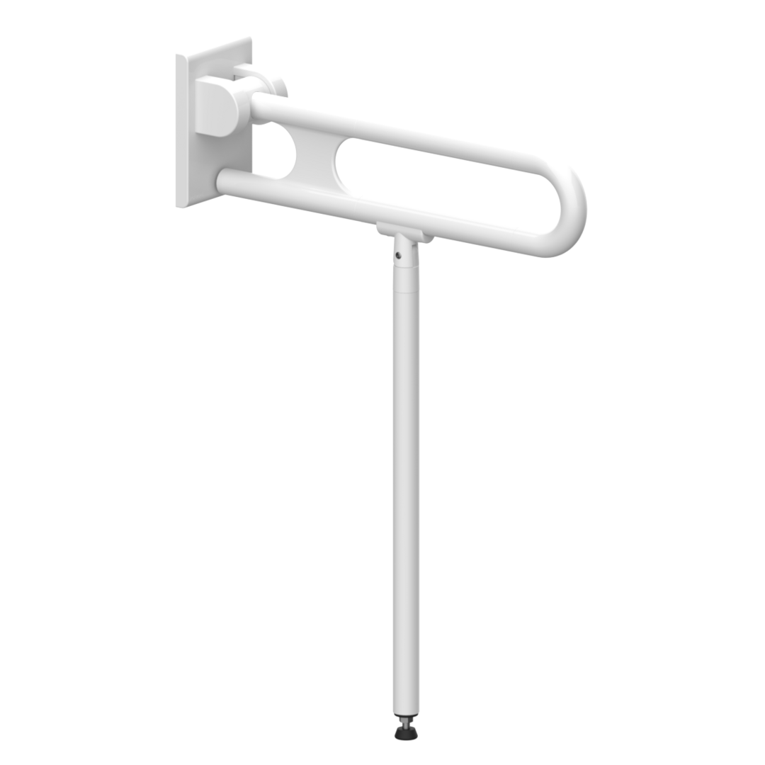 Normbau Stützklappgriff Nylon Care 800mm, 600 mm, weiß